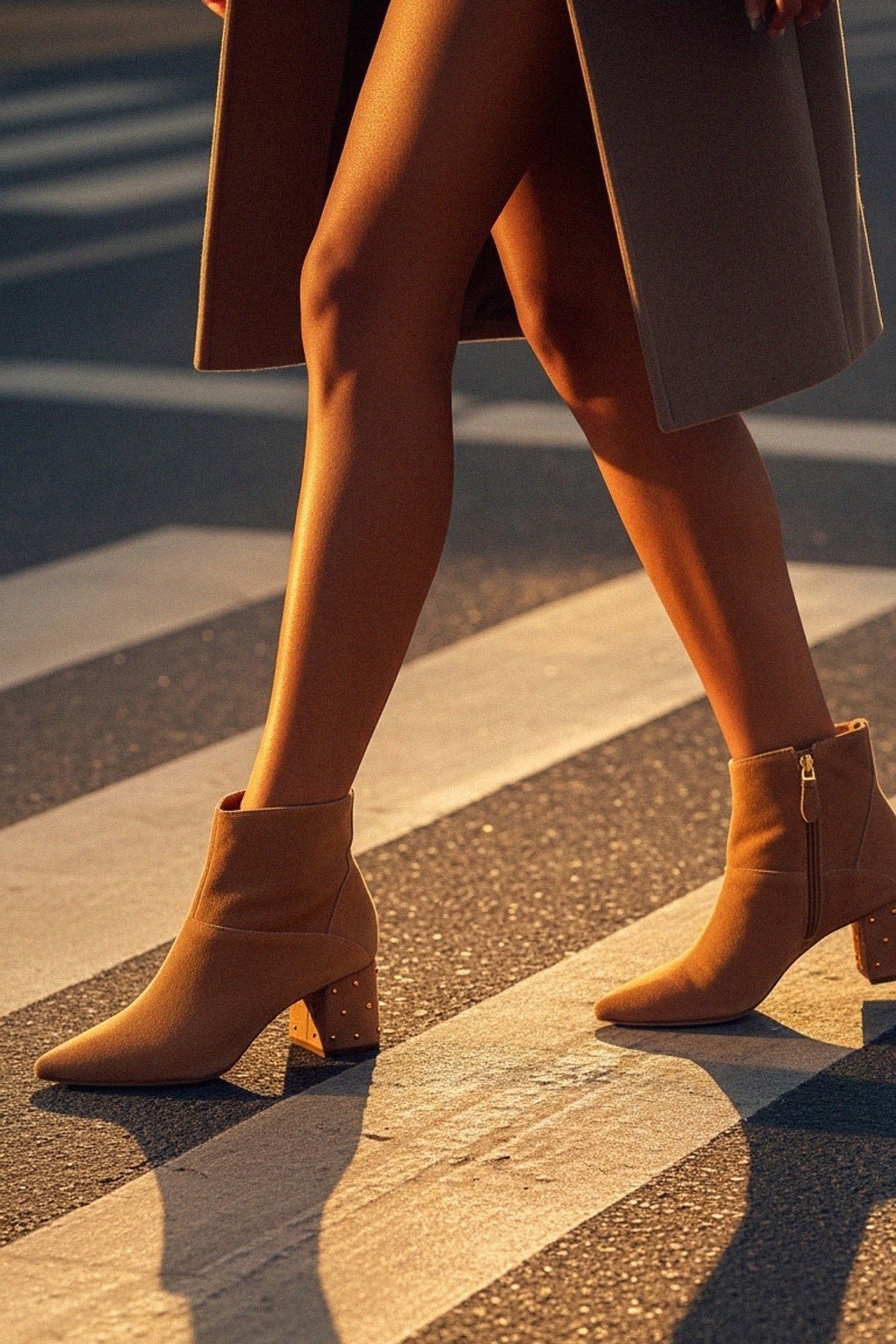 Bota Charlotte Couro Nude
